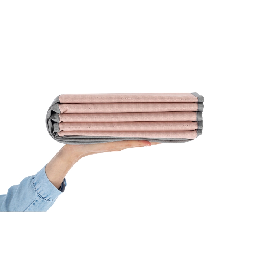 Detský suchý bazén s loptičkami pr. 80 cm ružová/šedá
