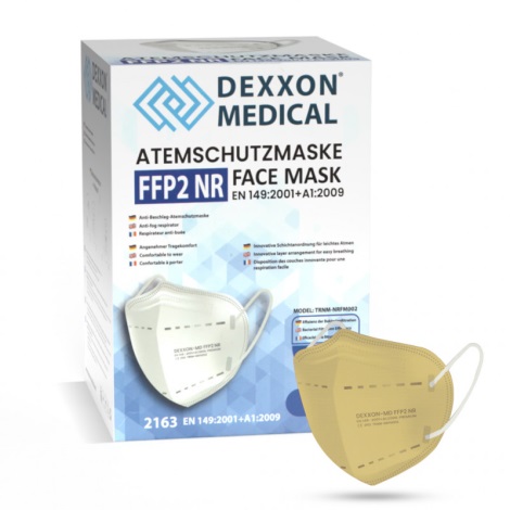 DEXXON MEDICAL Respirátor FFP2 NR béžová 1ks