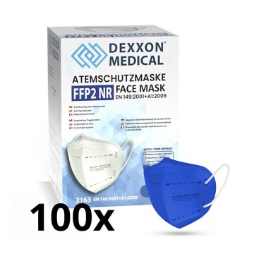 DEXXON MEDICAL Respirátor FFP2 NR Deep blue 100ks