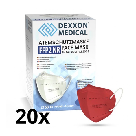 DEXXON MEDICAL Respirátor FFP2 NR Red 20ks