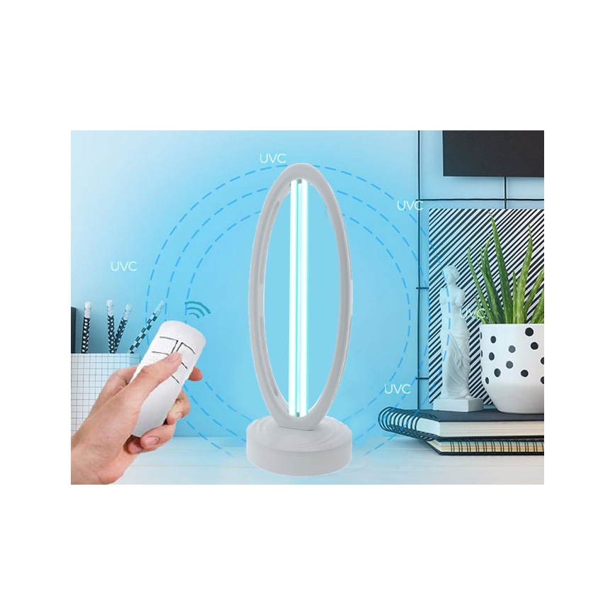 Dezinfekčná germicídna lampa s ozónom UVC/38W/230 + DO biela