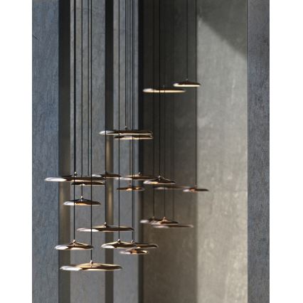 DFTP by Nordlux - LED Stmievateľný luster na lanku ARTIST LED/14W/230V pr. 25 cm medená