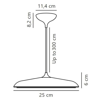 DFTP by Nordlux - LED Stmievateľný luster na lanku ARTIST LED/14W/230V pr. 25 cm medená