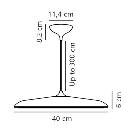DFTP by Nordlux - LED Stmievateľný luster na lanku ARTIST LED/24W/230V pr. 40 cm medená