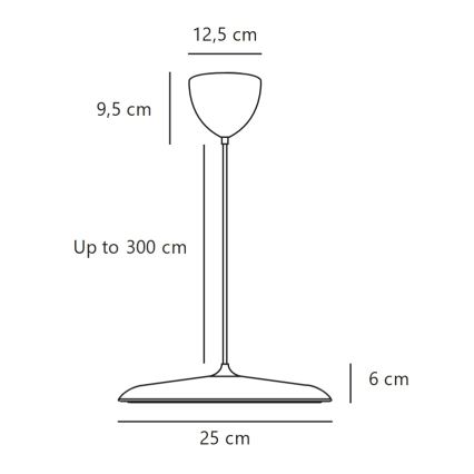 DFTP by Nordlux - LED stmievateľný luster s lankom ARTIST LED/14W/230V 3000K