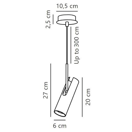 DFTP by Nordlux - Luster na lanku MIB 1xGU10/8W/230V biela