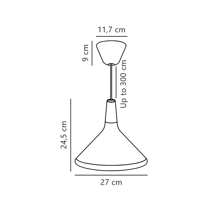 DFTP by Nordlux - Luster na lanku NORI 1xE27/40W/230V