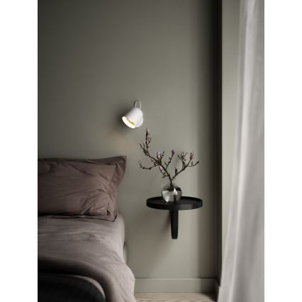 DFTP by Nordlux - Nástenné bodové svietidlo s USB portem ANGLE 1xGU10/25W/230V biela
