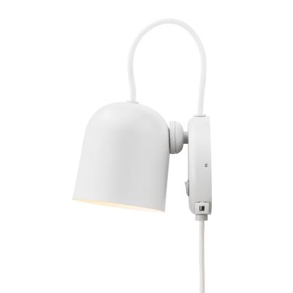 DFTP by Nordlux - Nástenné bodové svietidlo s USB portem ANGLE 1xGU10/25W/230V biela
