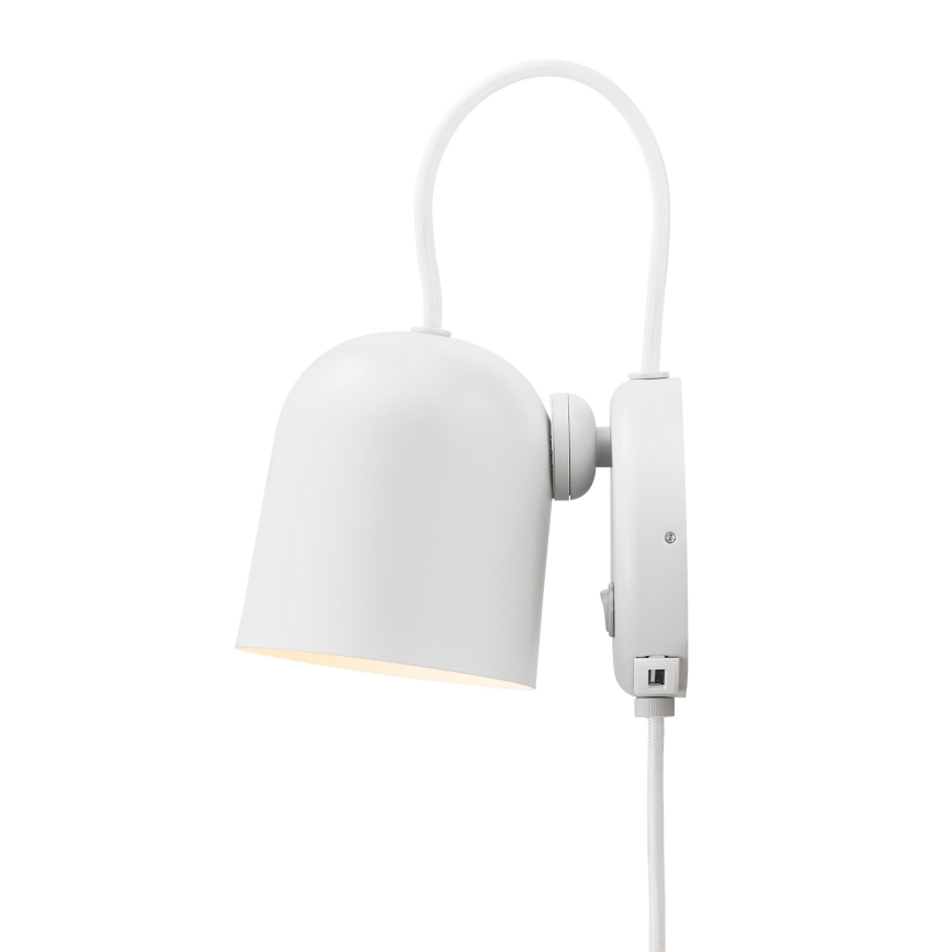 DFTP by Nordlux - Nástenné bodové svietidlo s USB portem ANGLE 1xGU10/25W/230V biela