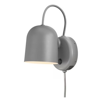 DFTP by Nordlux - Nástenné bodové svietidlo s USB portom ANGLE 1xGU10/25W/230V sivá