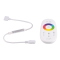 Diaľkový ovládač pre RGBW LED pásiky 12-24V 2,4GHz 2xAAA + controler
