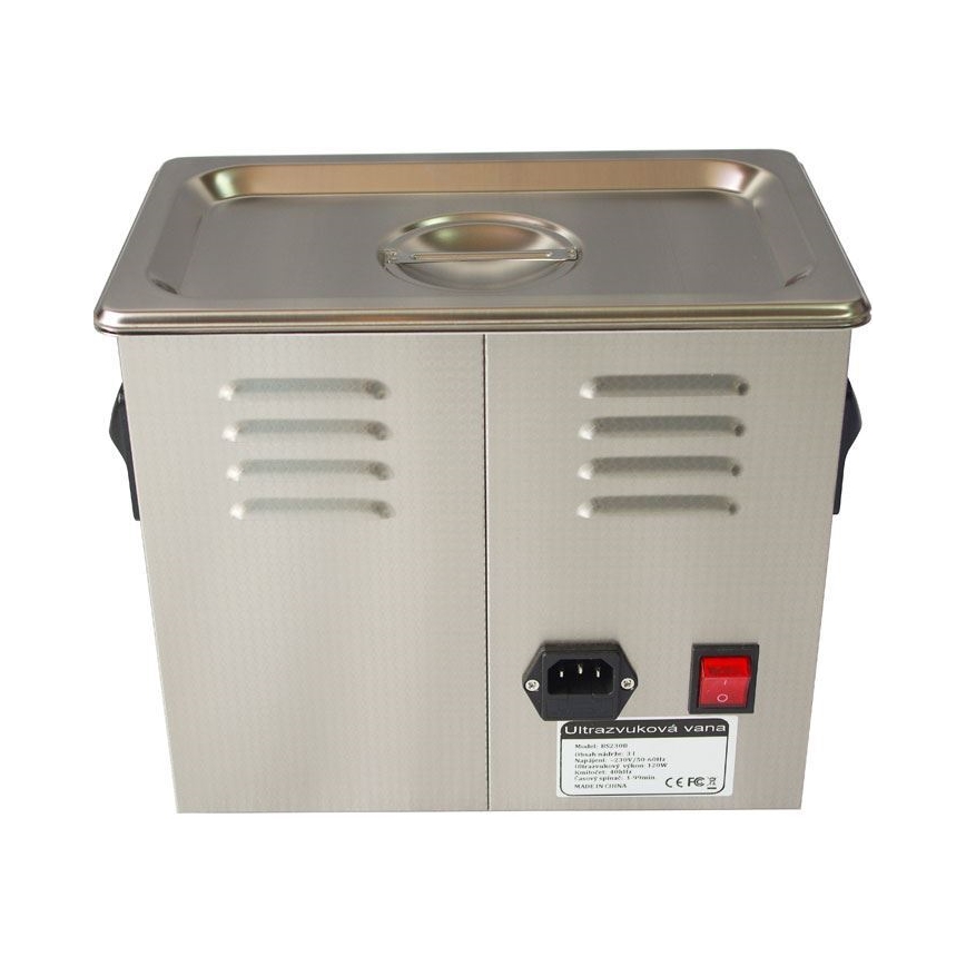 Digitálna ultrazvuková čistička 120W/230V 3 l