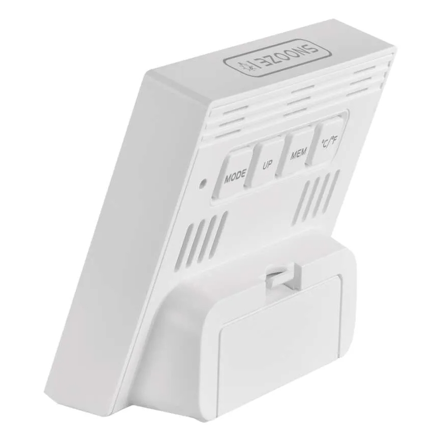 Digitálny teplomer s vlhkomerom 1×AA biely