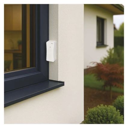 Digitálny teplomer s vlhkomerom, 2× AAA, biely