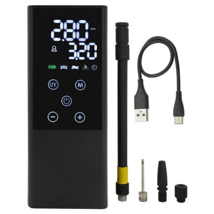 Digitálny vreckový kompresor 4000 mAh 5V čierna