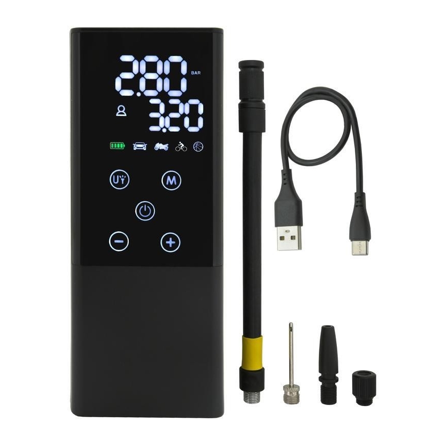 Digitálny vreckový kompresor 4000 mAh 5V čierna