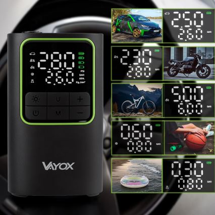 Digitálny vreckový kompresor 5V 4000 mAh čierny