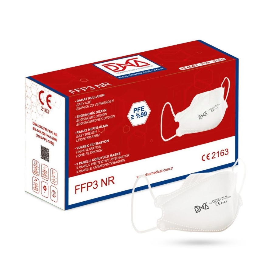 DNA respirátor FFP3 NR CE 2163 Medical 10ks