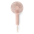 Dobíjateľný vreckový ventilátor 5W/5V 1200 mAh ružový
