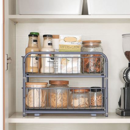 Domáci úložný organizér MARGE sivý