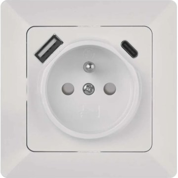 Domová zásuvka s USB-A+USB-C