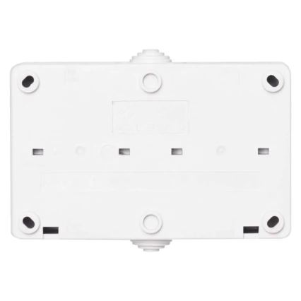 Domový striedavý spínač č. 6 so zásuvkou 250V/16A IP44 biela