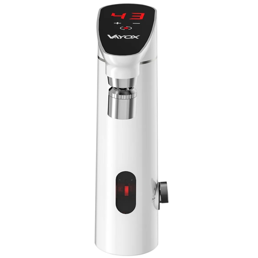 Dotykový prietokový ohrievač vody so senzorom a LED displejom 3000W/230V IPX4 biela