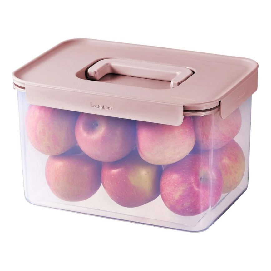 Dóza na potraviny CLASSIC PLUS 6 l ružová/priehľadná