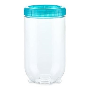 Dóza na potraviny INTERLOCK 1 l tyrkysová/priehľadná