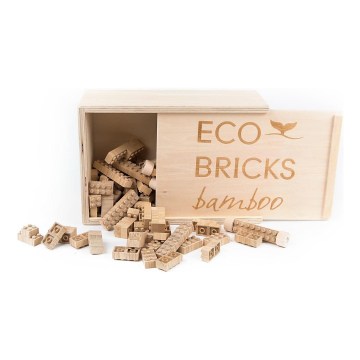 Drevená stavebnica ECO BRICKS 250 ks