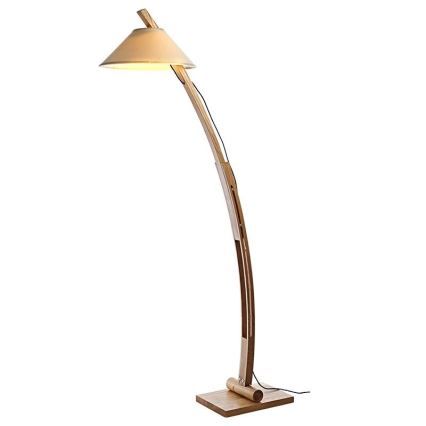 Drevená stojacia lampa 1xE27/60W/230V masív/jaseň