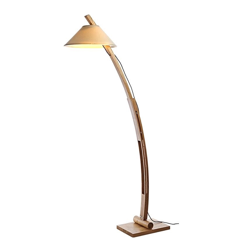 Drevená stojacia lampa 1xE27/60W/230V masív/jaseň