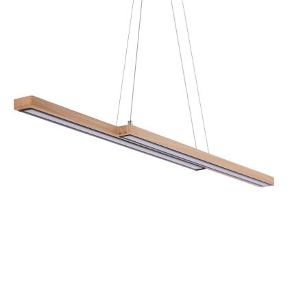 Drevený LED luster na lankách SENTO LED/19W/230V