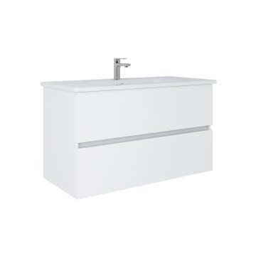 Dřevojas - Kúpeľňová skrinka s umývadlom BANO 100x47 cm biela