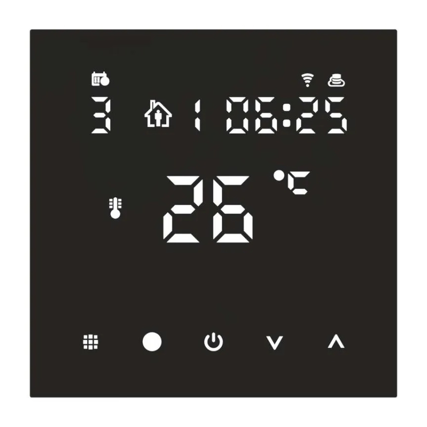 Drôtový termostat GoSmart pre podlahové kúrenie 230 V / 16 A, Wi‑Fi