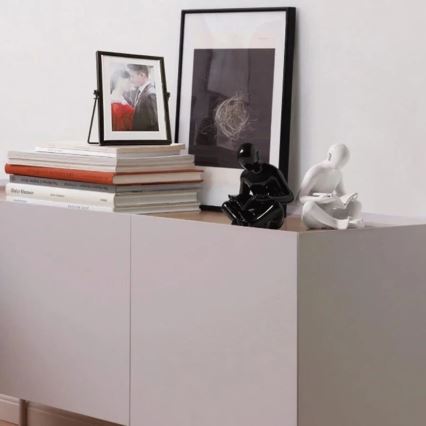 Držiak na knihy 17,5x13x14 cm čierna/biela