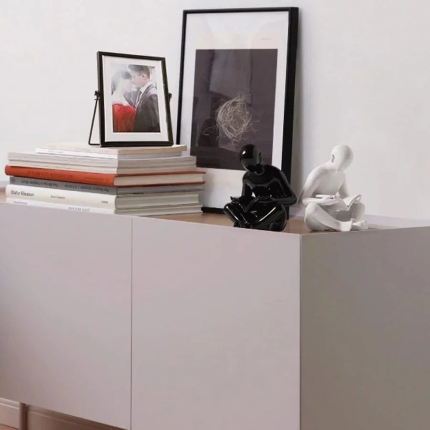 Držiak na knihy 17,5x13x14 cm čierna/biela