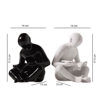 Držiak na knihy 17,5x13x14 cm čierna/biela