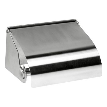 Držiak na papier 14x8 cm, nerezový/strieborný