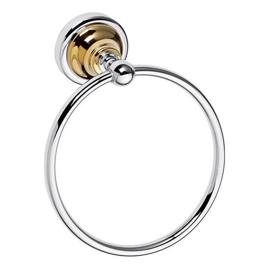 Držiak na uteráky 16x19 cm strieborný/zlatý