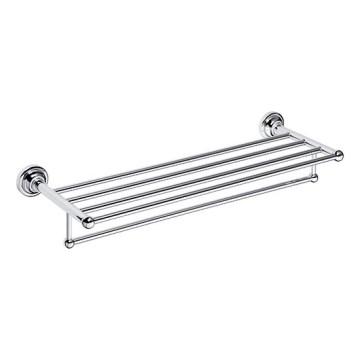 Držiak na uteráky 66,5x12 cm strieborný