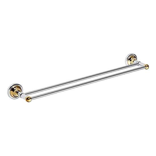 Držiak na uteráky 66,5x6,5 cm strieborný/zlatý