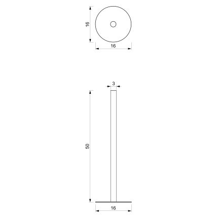 Držiak toaletného papiera 51 cm čierna