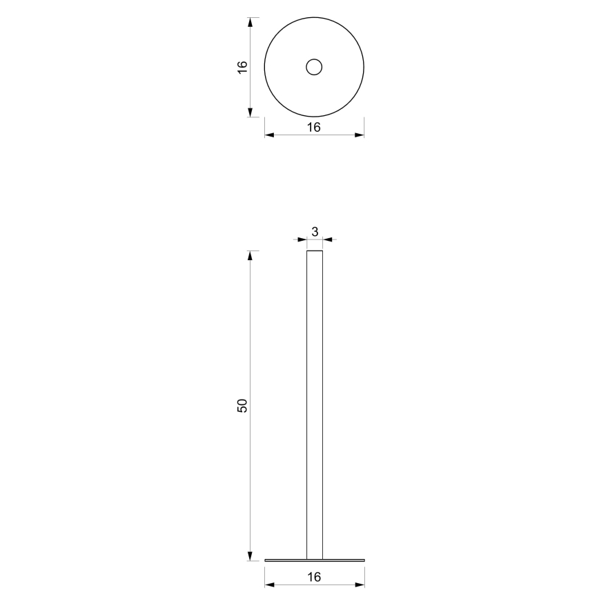 Držiak toaletného papiera 51 cm čierna