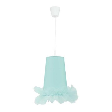 Duolla - Detský luster na lanku BALLET 1xE27/40W/230V pr. 21 cm modrá