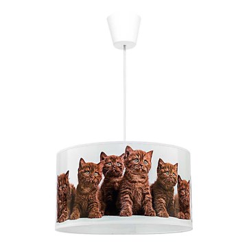 Duolla - Detský luster na lanku CATS 1xE27/40W/230V pr. 35 cm