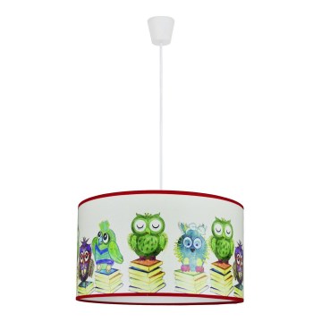 Duolla - Detský luster na lanku OWL 1xE27/15W/230V pr. 35 cm