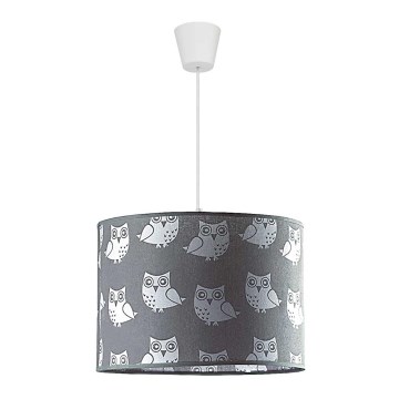 Duolla - Detský luster na lanku OWL 1xE27/40W/230V pr. 38 cm