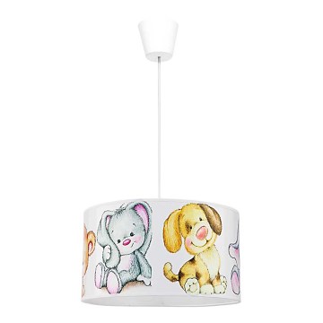 Duolla - Detský luster na lanku SWEET BEARS 1xE27/40W/230V pr. 35 cm